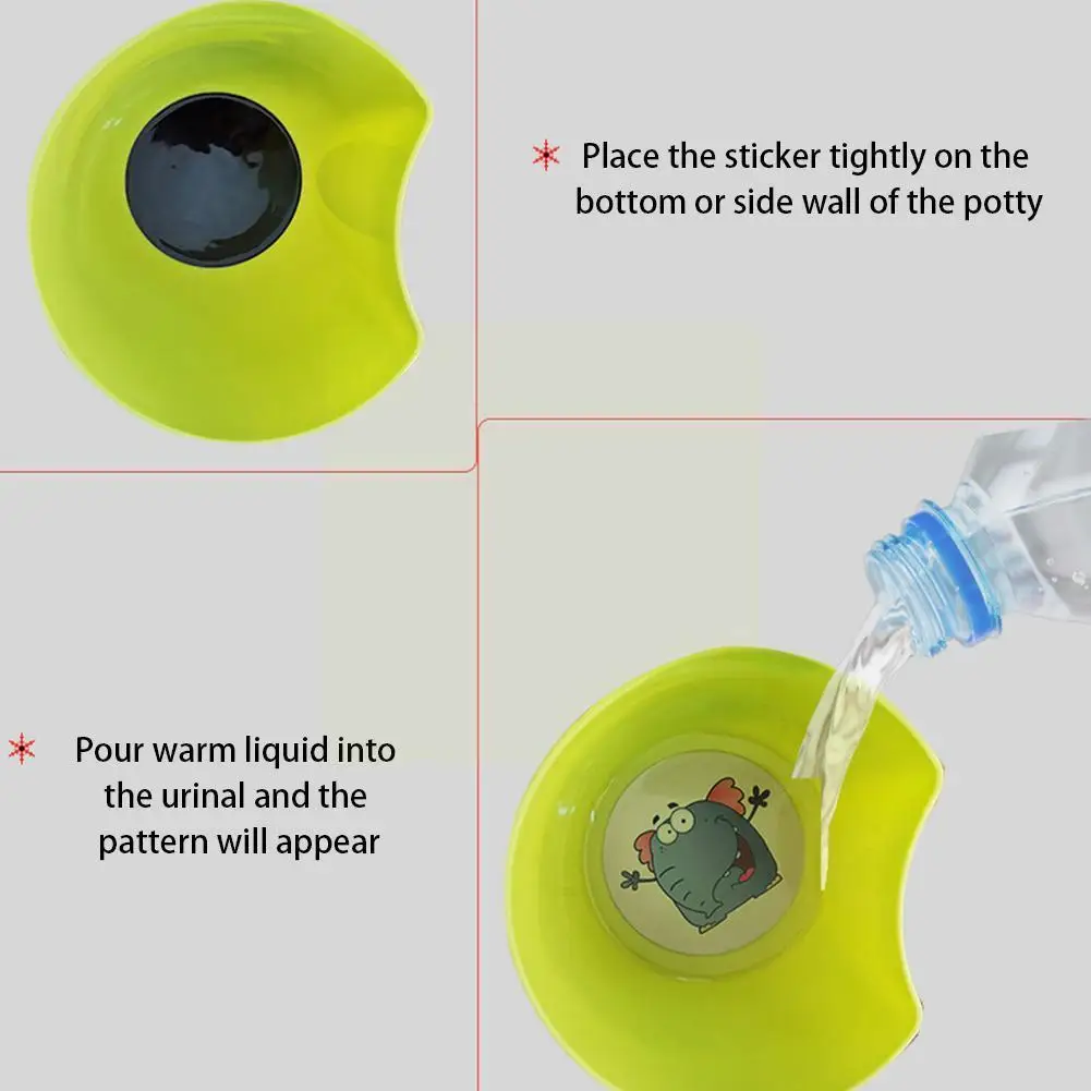 

1pcs Color Changing Toilet Targets Sticker Cute Anmial Flushable Pee Aiming Targets For Kids Potty Training A8d3