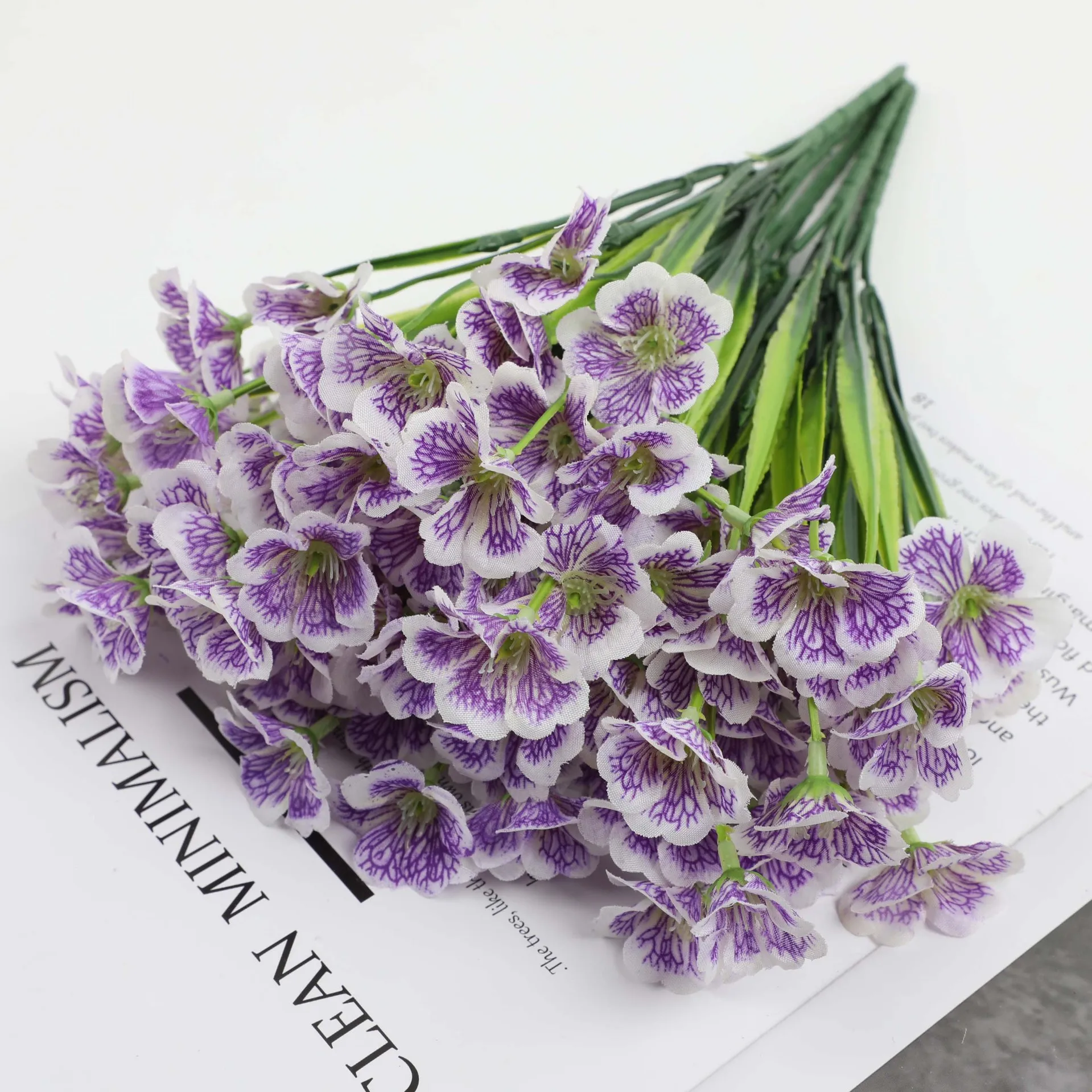 

32cm Decorative Bridal Flower Home Decor Ornamental Flower Hyacinth Violet Flower Artificial Flower Wedding Birthday Party