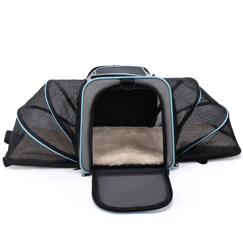 Cat Bag Dog Bag Portable Expansion Pet Bag Large Capacity Crossbody Dog Backpack Teddy Dog Bag Cat Supplies
