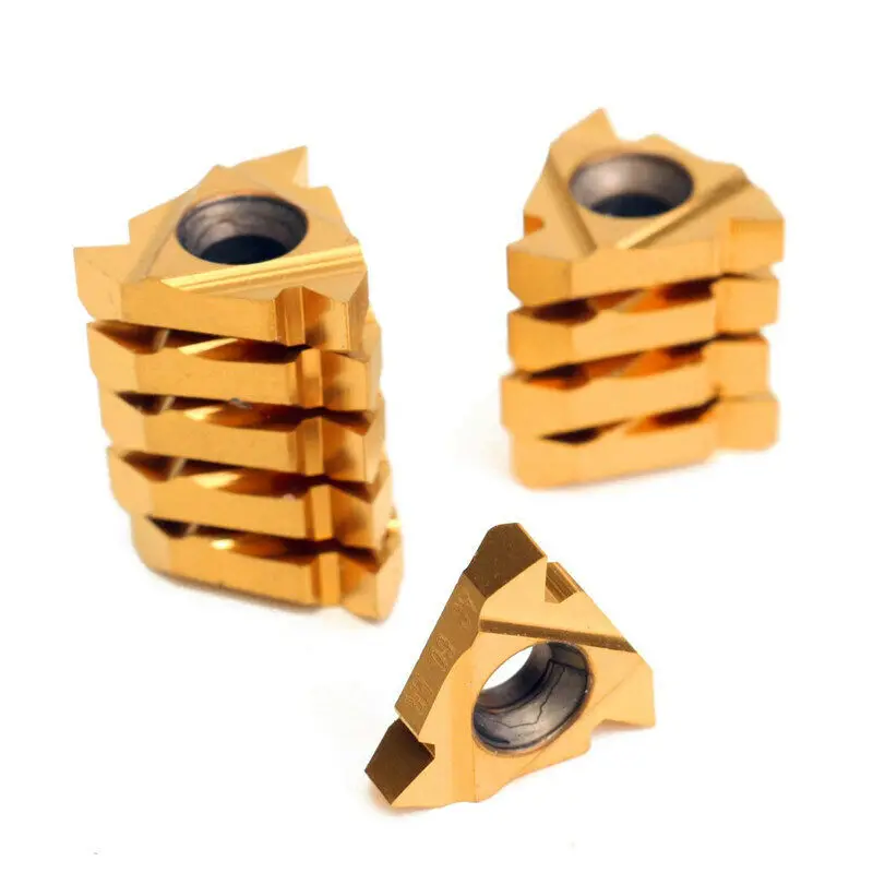 

10Pcs 16ER AG60 PRC Carbide Inserts Blade CNC Lathe Thread Cutting Turning Tool External Threads Turning Inserts 0.5-3.0 Pitch