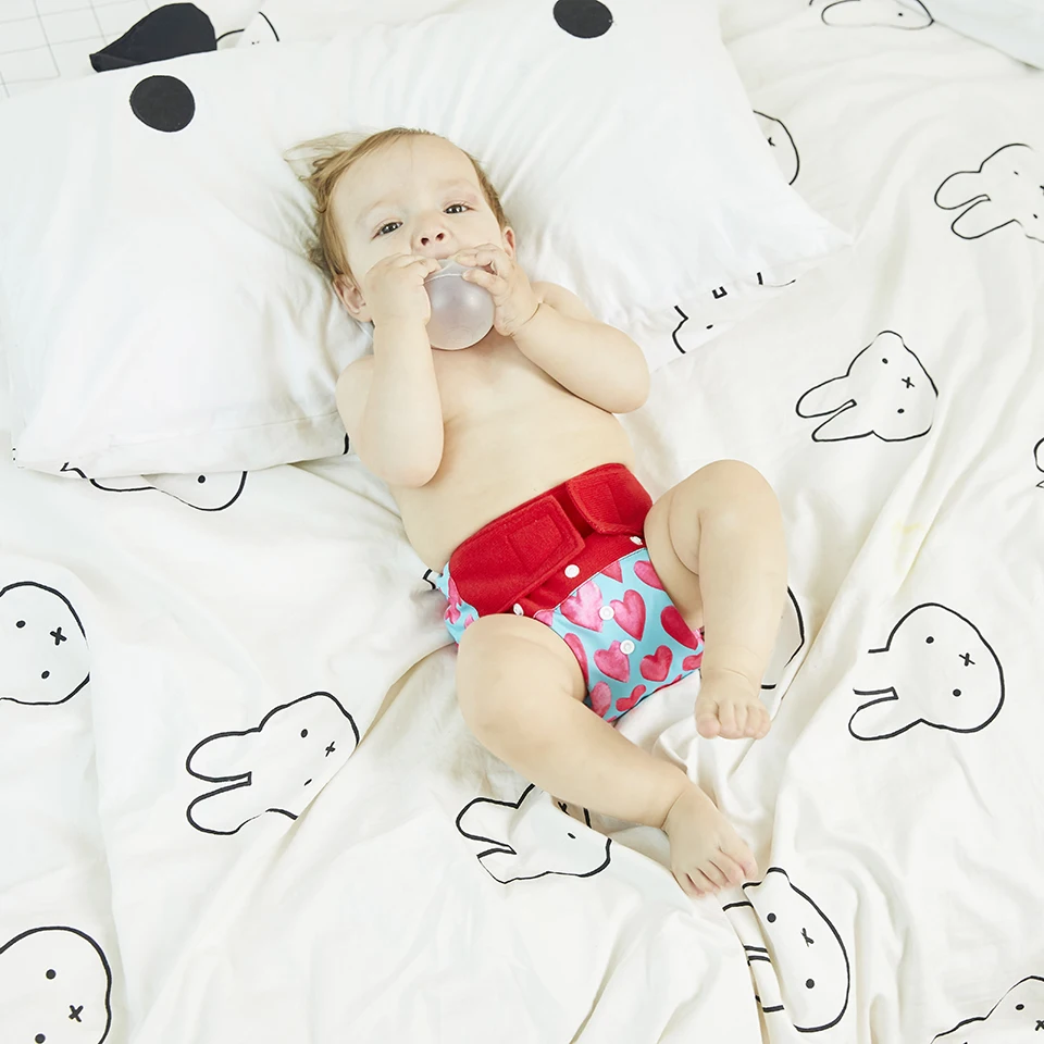 Подгузник тканевый многоразовый с крючком и петлей для детей 0-2 лет 3-15 кг |