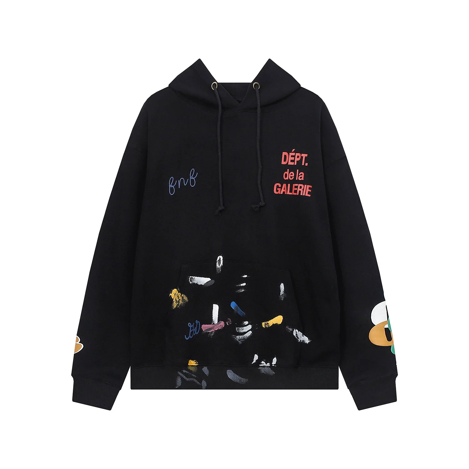 

Gallery Dept men's and women's Hoodie, upper arms, flame letter printing, classic sweaters, Dalian hoodies, fashion