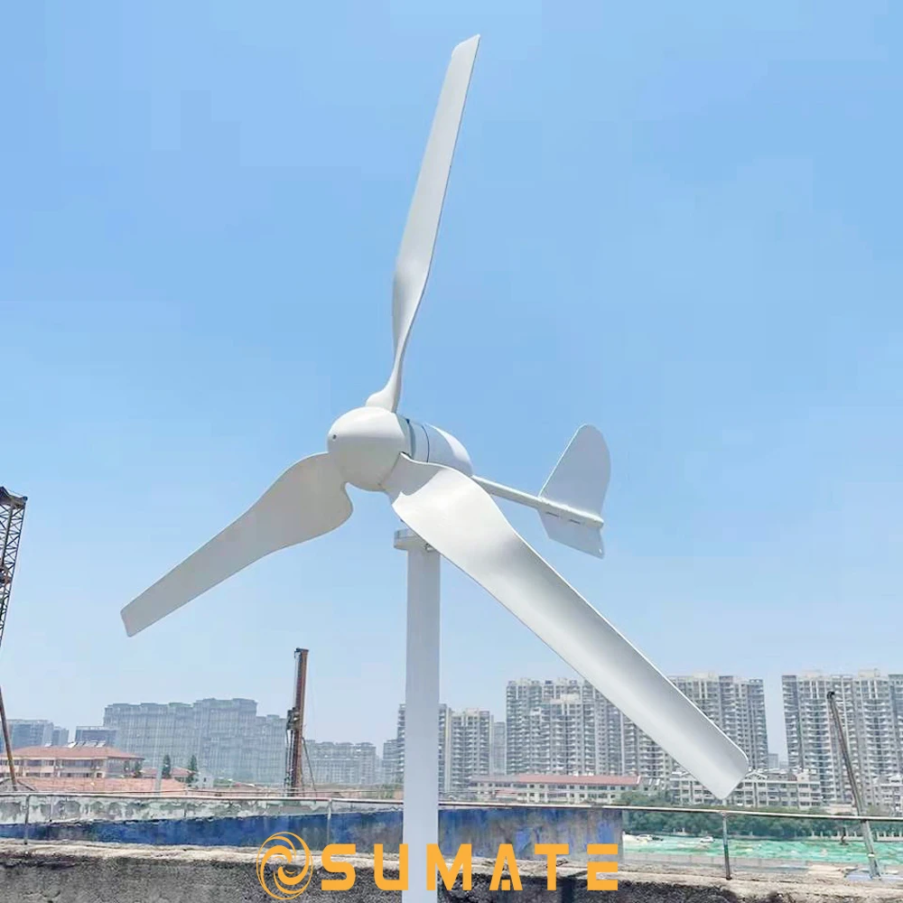 Горизонтальная ветряная турбина для домашней фермы 10 кВт 12 В 24 в 48 электрический