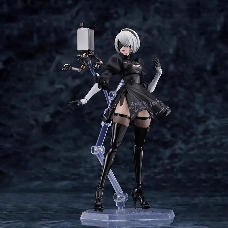 Фото В наличии: Фигурка KO Figma 2B (NieR 2B), артикул 643, подвижная, коллекционная, модель, статуэтка, игрушка, подарок №4