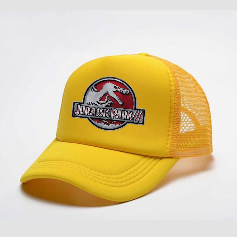 

Dinosaur hat Jurassic Park Jurassic World Baseball Cap Adjustable Size Cotton Black Light Brown Multicolor Hat Girl Boy Gift