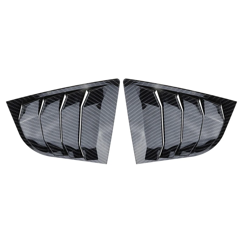 1 пара задних боковых оконных жалюзи спойлер панель 1/4 четверть Крышка для Kia Cerato