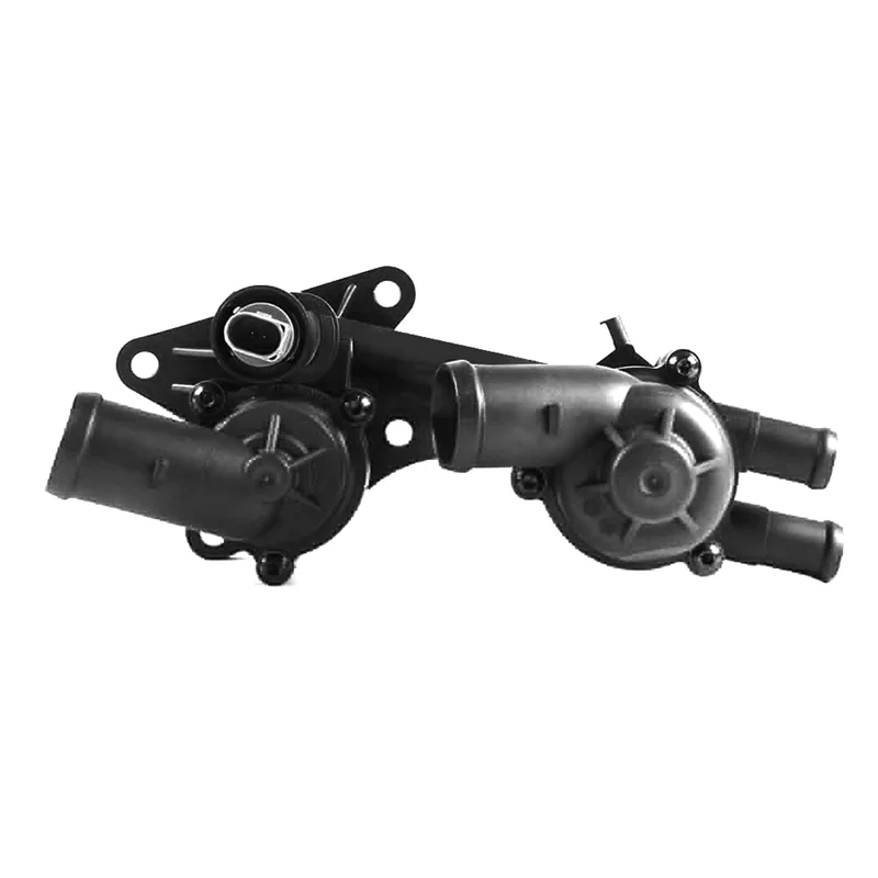 Двойной корпус термостата охлаждающей жидкости в сборе для VW Polo 1.4/1.6L 2010-2022 Skoda Fabia