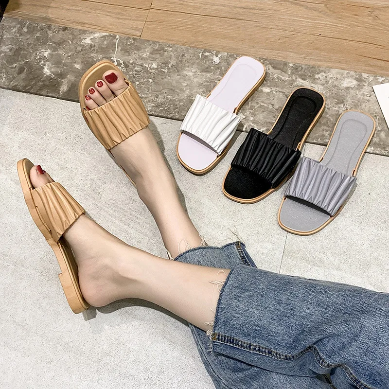 

2022 New Women Casual Home Durable Sandals Outdoor Wild Beach Non-slip Women Flat Slippers Summer Luxury Sandals Flip Flops