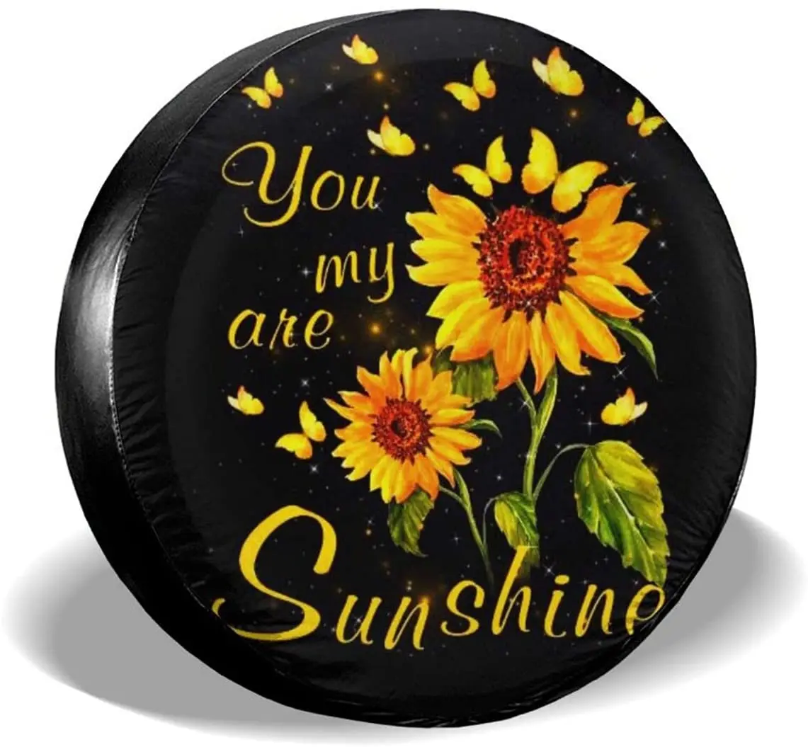 

Delumie Sunflower You are My Sunshine полиэфирные запасные покрышки для rv Bling автомобильные аксессуары для женщин универсальные