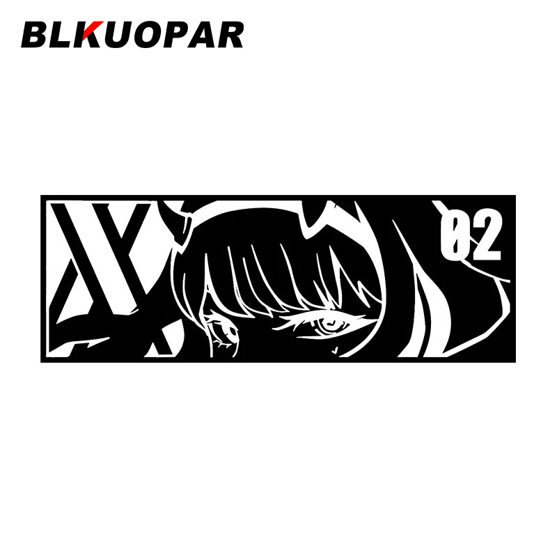 

BLKUOPAR для нуля, два глаза, любимый в Франции, автомобильные наклейки, аниме, Виниловая наклейка, индивидуальный водонепроницаемый шлем, графическая Автомобильная этикетка