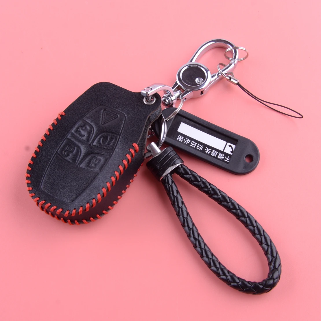 

Кожаный чехол для смарт-брелока с дистанционным управлением без ключа, подходит для Jaguar XJ XJ-L 2016 2015 2014 2013 2012 2011