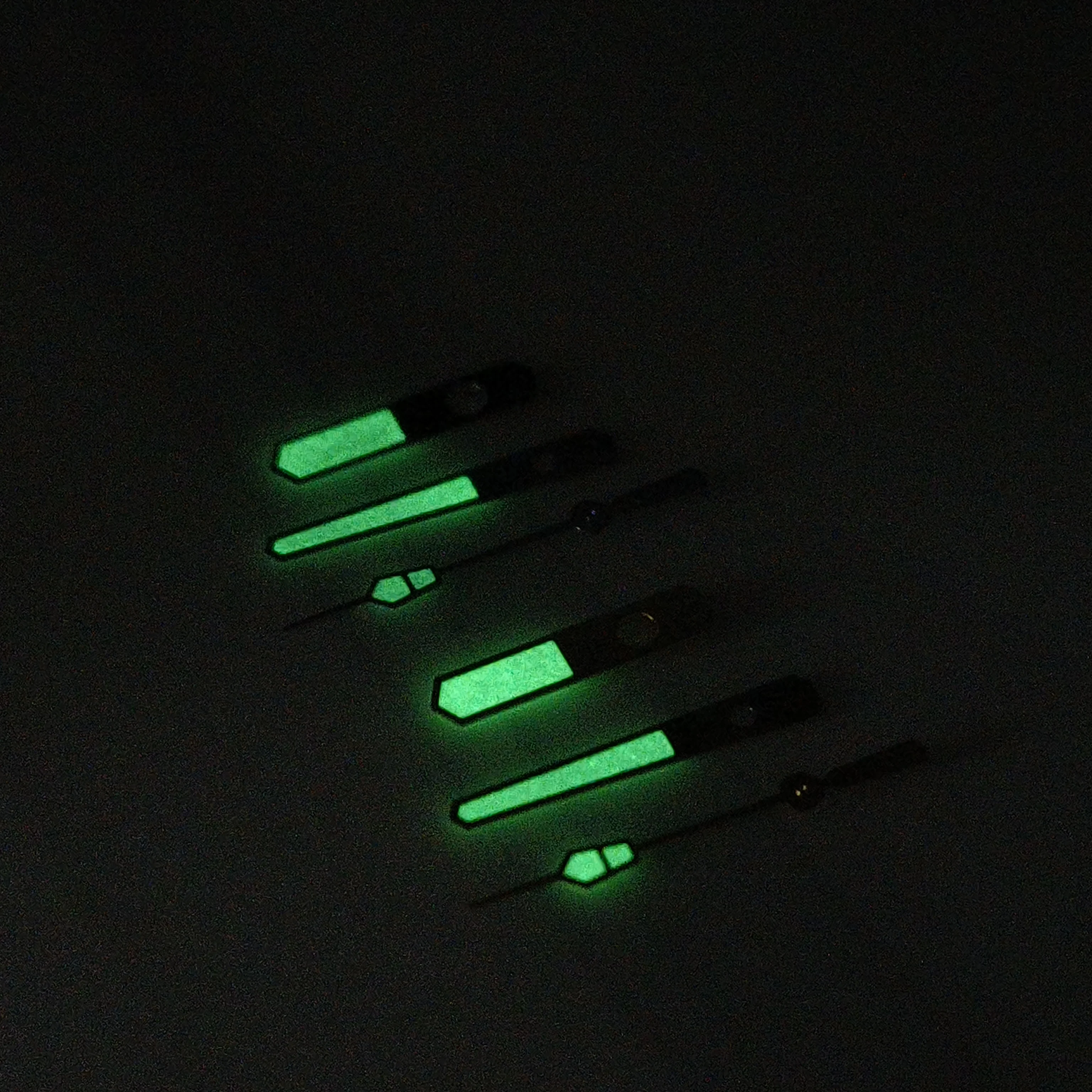 Серебристо-золотистые светящиеся часы для seiko 007 NH34/NH35/36/4R/7S/NH70