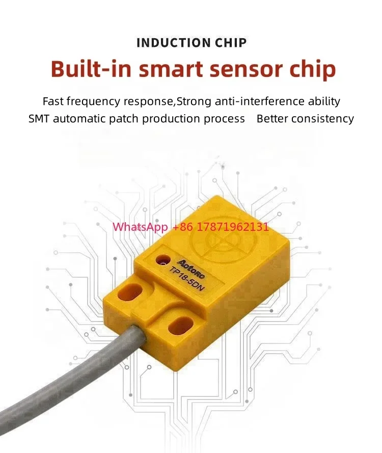 плоский TP18-5DN2 NPN NC Больше спецификации квадратный небольшой датчик приближения