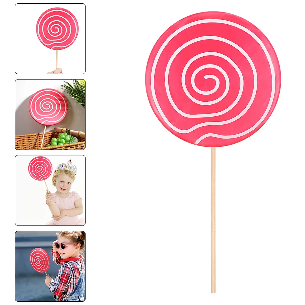 

Lollipop Decorations Candy Christmas Prop Props Fake Ornaments Decoration Giant Photo Ornament Swirl Faux Artificial Lifelike