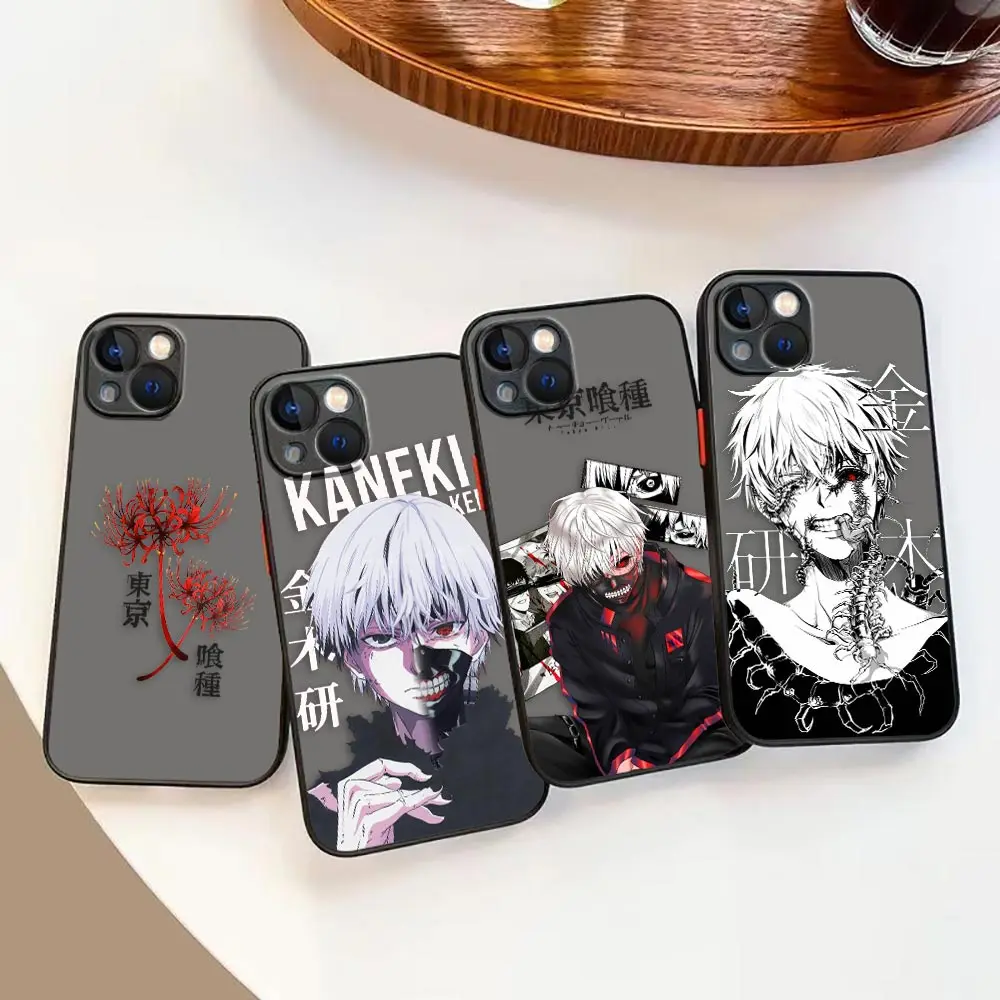 

Японский аниме Токийский Гуль канеки Кен матовый чехол для iPhone Apple 14 13 11 12 MINI Pro XS Max XR X 7 8 SE 6 6S Plus чехол Чехол