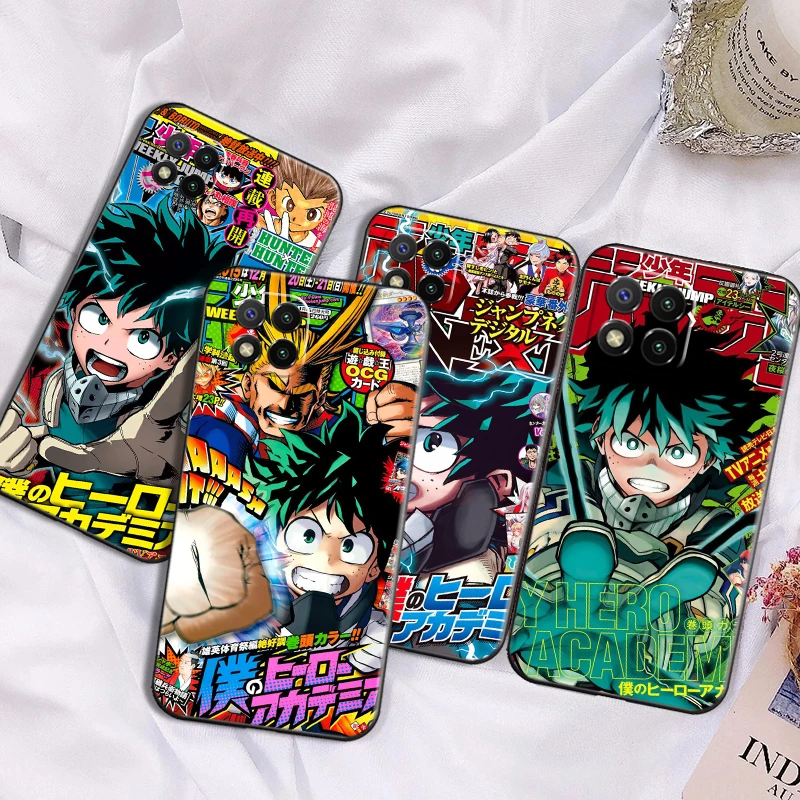 

Phone Case For Xiaomi Redmi 7 7A 8 8A 9 9i 9AT 9T 9A 9C Note 8 8T 8 Pro 8 2021 Japan Anime My Hero Academia TPU Black Cover