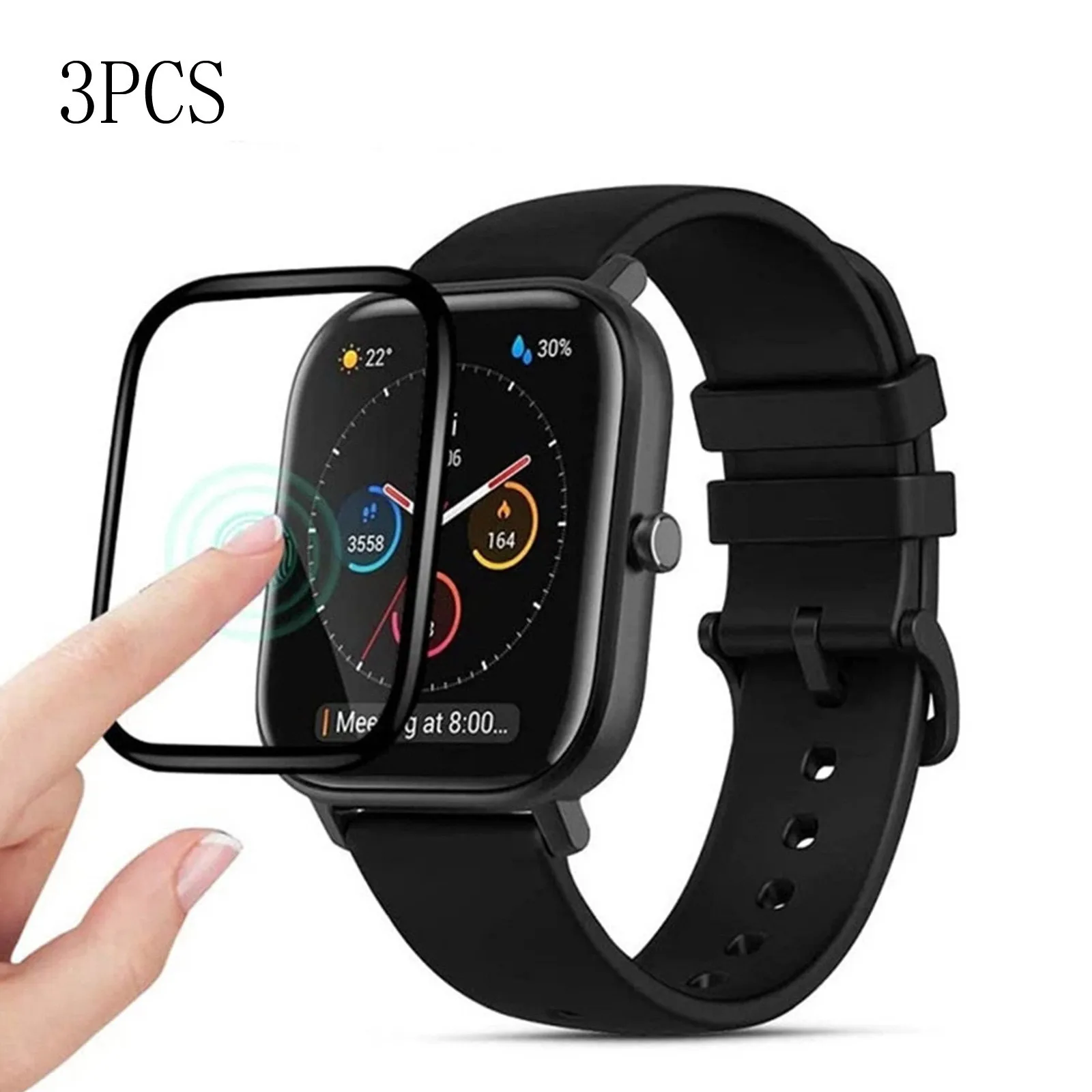 

GTS fiber For Huami 2eSmart Cover Protector Protective Soft Watch Screen Glass smart wristband Wristband Accessories for Watch