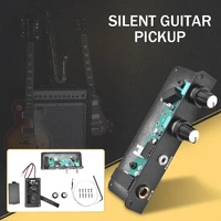 active silent acoustic music picks plectrum guitar pickup black silent pickup musical instrument guitar parts accessories