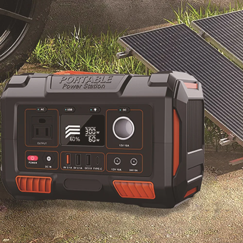 

Solar Charging Portable Power Station Outdoor Energy Supply 288wh 78000mah 300W Energy Storage Emergency Power Bank
