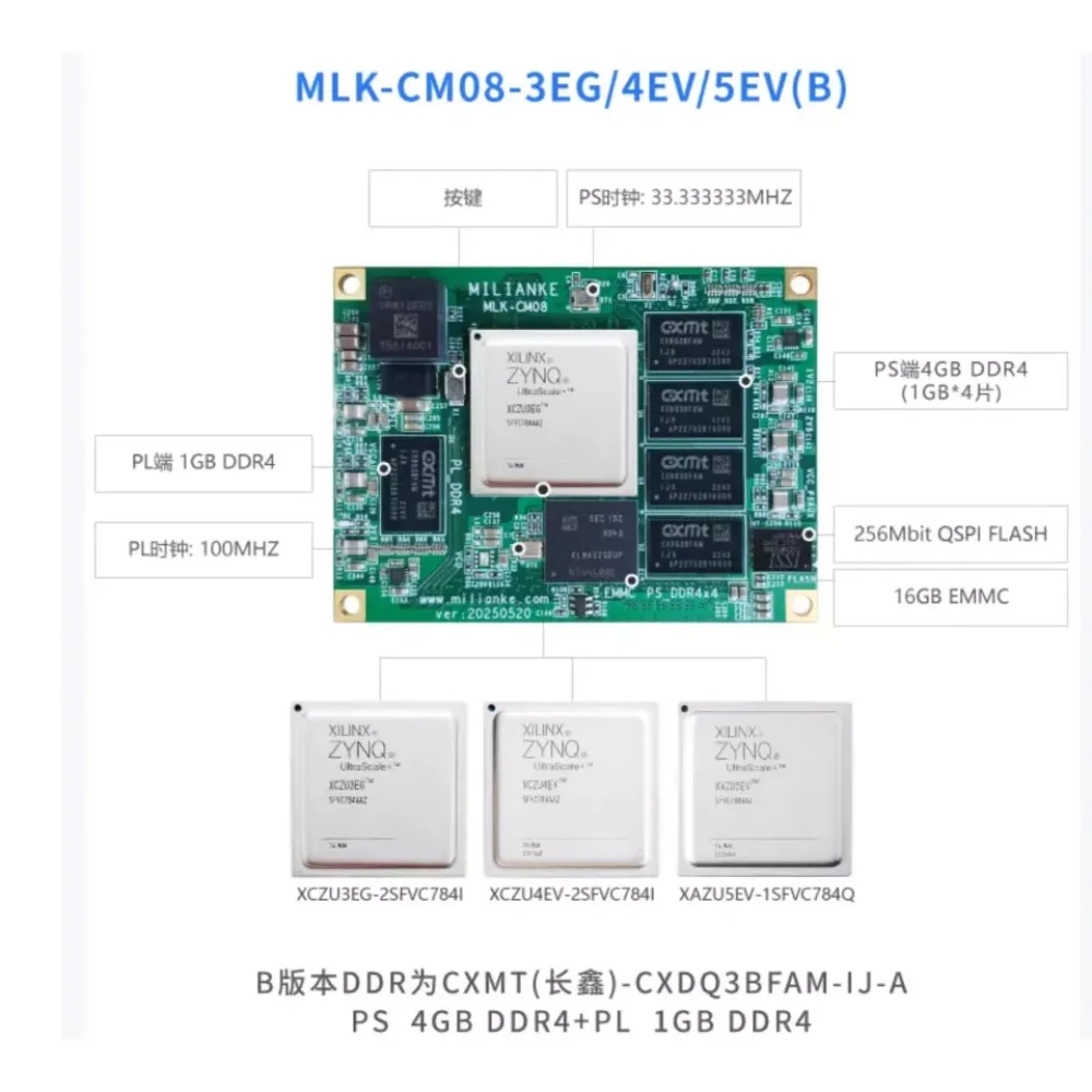 Фото Плата разработки AvaCoreFPGA MPSOC 1EG/2CG/3EG/4EV/5EV-MLK-F31 №4