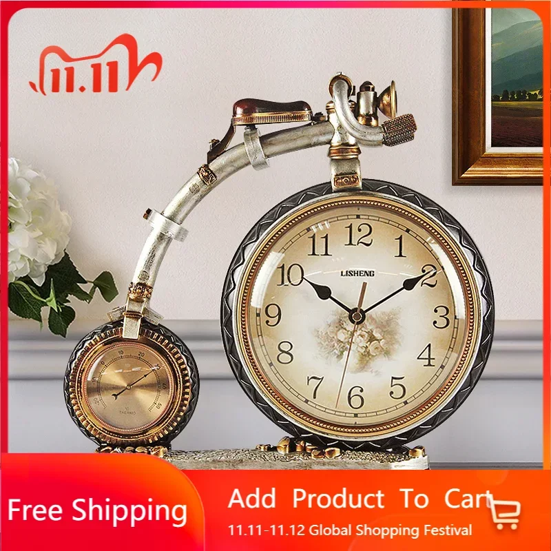 

Nordic Large Table Clocks Creative Pendulum Modern Living Room Table Clocks Bedside Antique Reloj Decorativo Retro Decor
