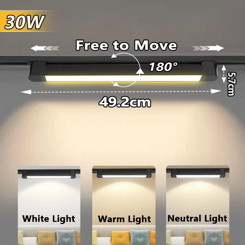 

LED трековый светильник Morning Book 10/20/30Вт черный/белый