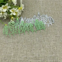 leaves metal cutting dies mold round hole label tag scrapbook paper craft knife mould blade punch stencils dies