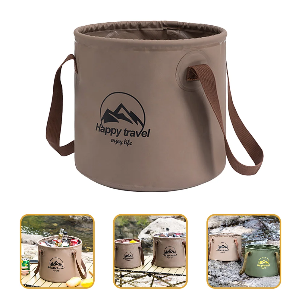 

Folding Bucket Collapsible Water Container Foldable Dish Tub Outdoor Wash Basin Containers Pvc Sandwich Cloth Foot Bath Student