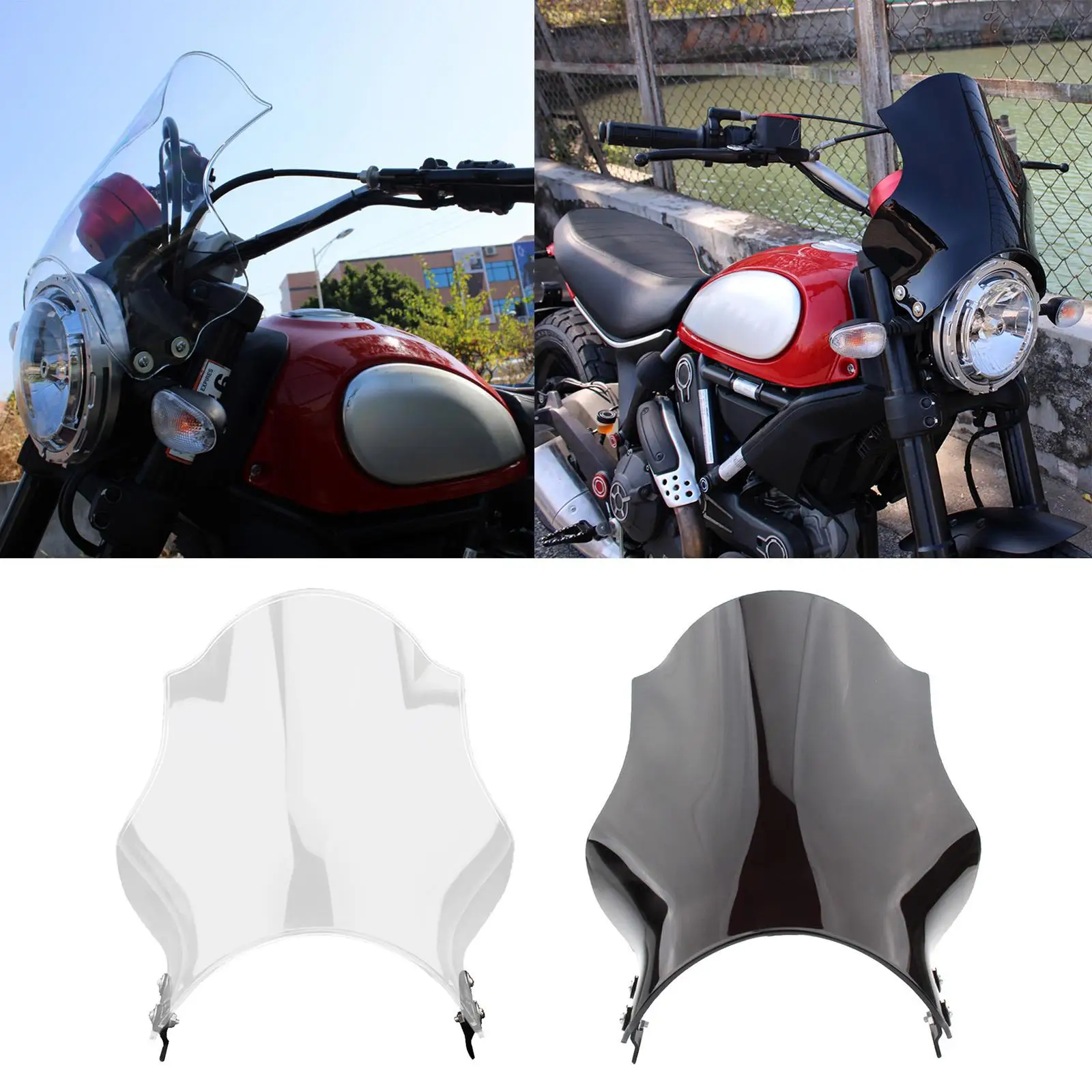

Windshield Wind Deflector Spoiler for DUCATI SCRAMBLER 800 2015-2020