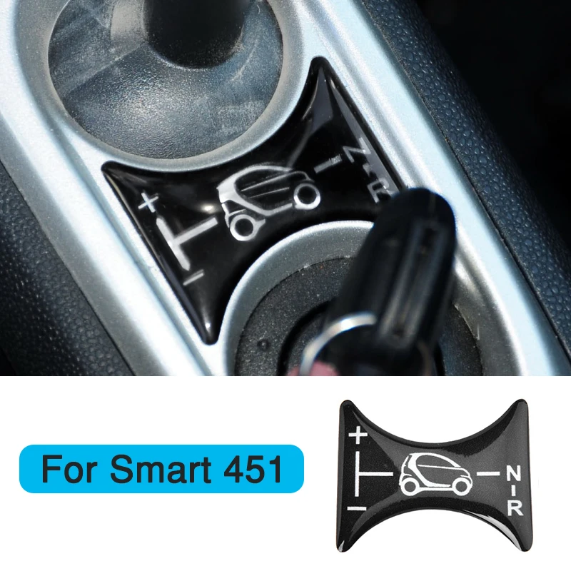

Car Gear Lever Panel Decoration Sticker Central Control Panel 3D Sticker For Mercedes Smart 451 Fortwo Car Styling Accessories