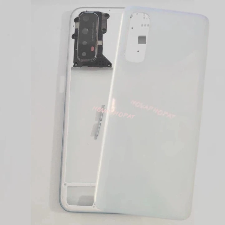 Фото Задняя крышка корпуса (дверца) для Oppo Realme 7 4G RMX2151 с рамкой LCD, боковыми кнопками громкости и линзой камеры №2