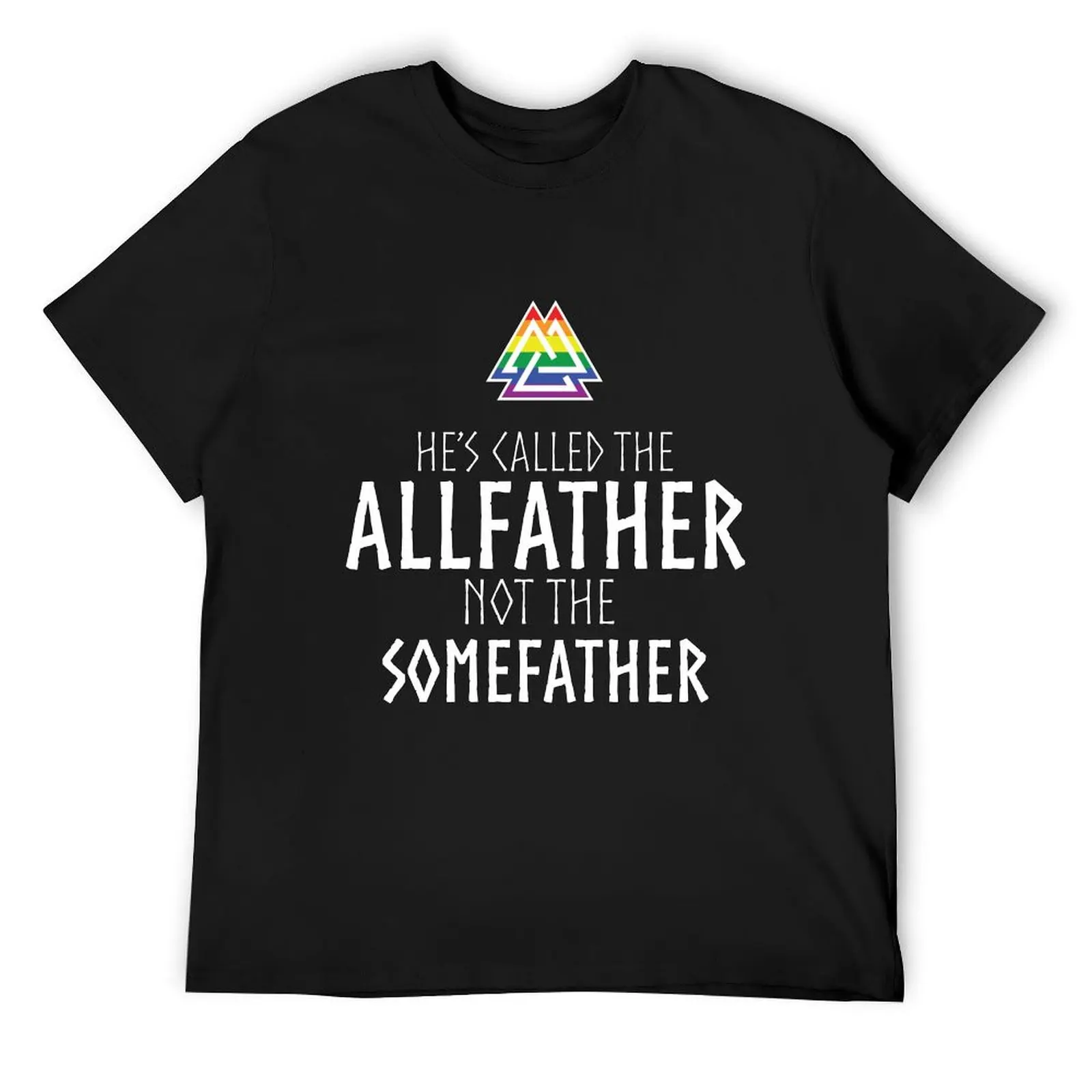 Он под названием ALLFATHER (PRIDE версия белая буква) Футболки рубашки с рисунком летняя
