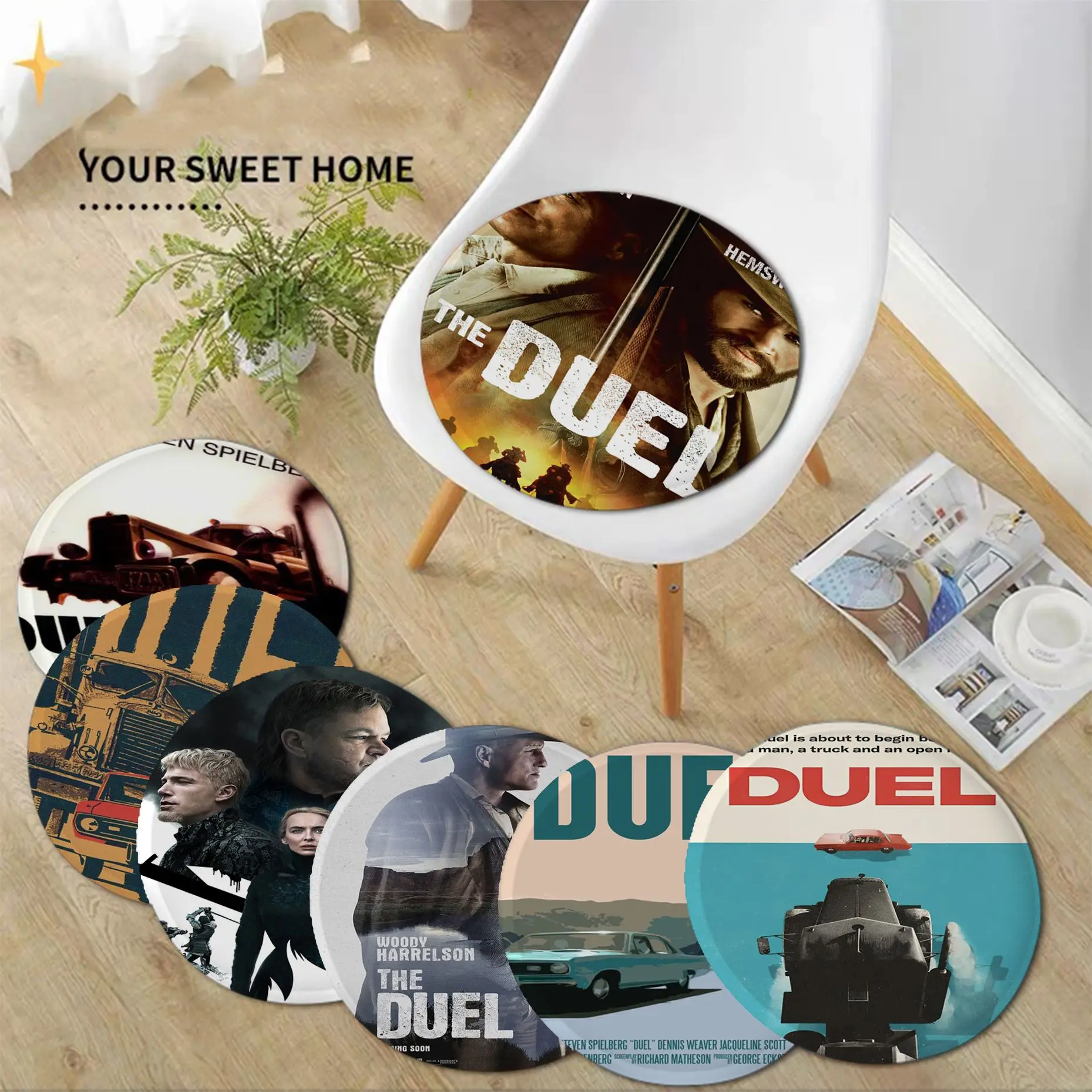 

The Last Duel Cushion Mat Decorative Fabric Cushion Non-slip Living Room Sofa Decor Students Stool Tatami Office Chair Cushions