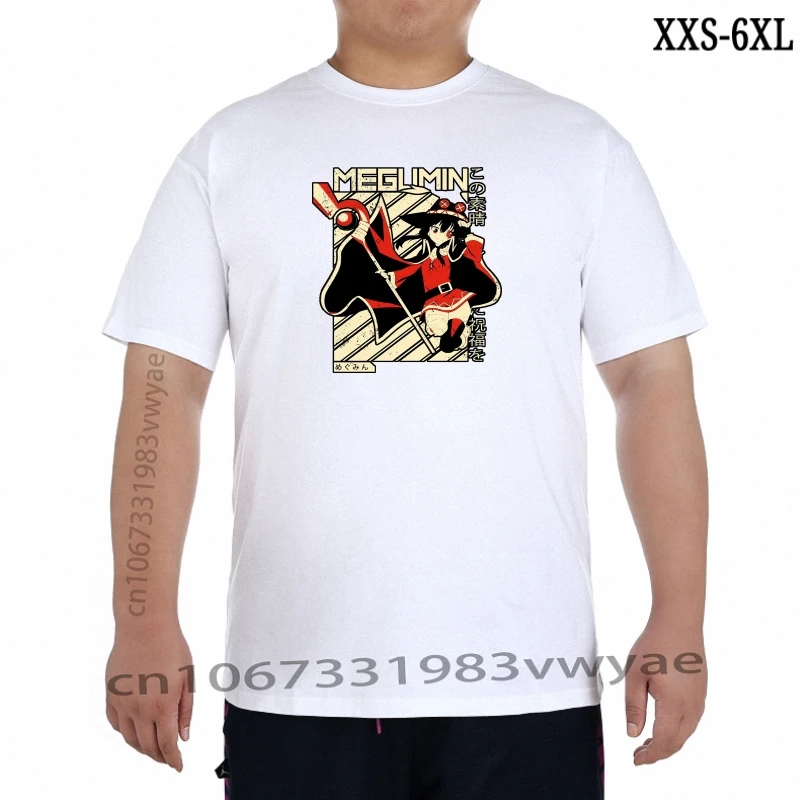 

Мужская футболка Megumin Kono Subarashii, аниме футболка Megumin, футболка с принтом, футболки