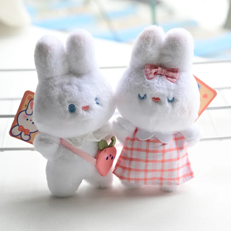 

Pretty Decoration Soft Keychain Doll Creative New Delicious Peach Rabbit Pendant Christmas Festival Birthday Fashione Gift