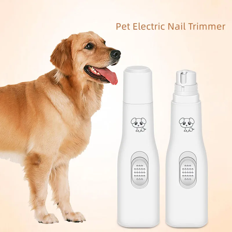 

Dogs Electric Nail Clippers File Grinders Battery Powered Cats Painless Paws Claw Grooming Trimmer Cleaning Tools Pet Supplies