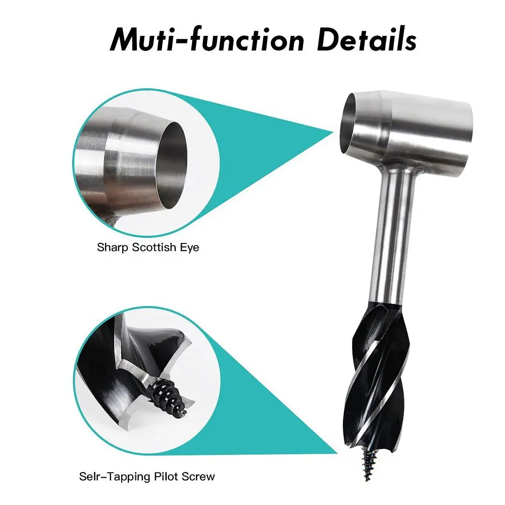 

Durable Survival Tools for Bushcraft Hand Auger Wrench Wood Drill Outdoor