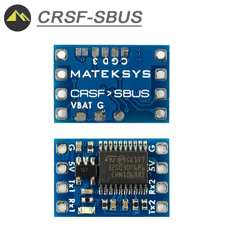 

Конвертер Matek CRSF-SBUS ELRS CRSF в SBUS 15x10 мм, совместим с приемником протокола CRSF / SBUS для RC FPV, детали «сделай сам», 2 шт.