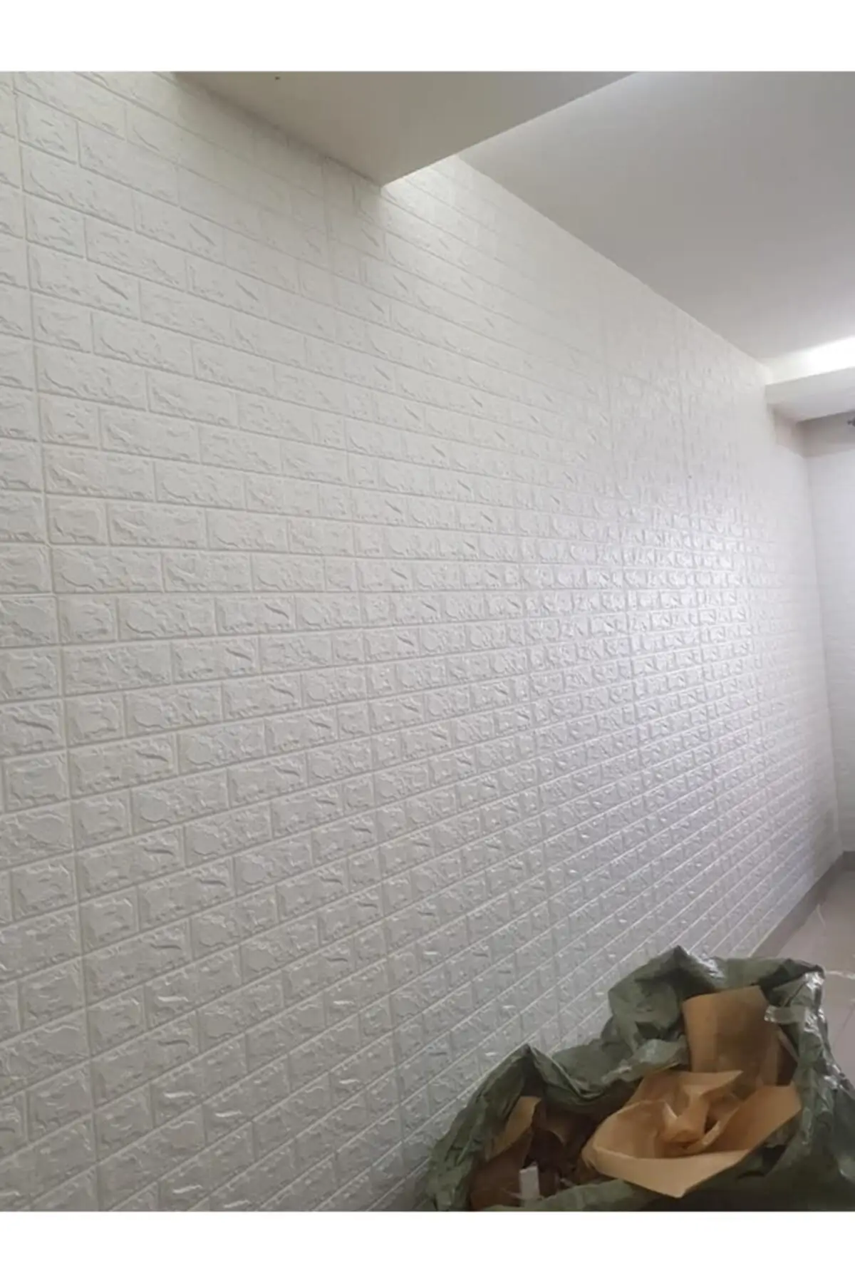 Самоклеящаяся Белая настенная панель 3D Съемная мебель Настенная бумага для