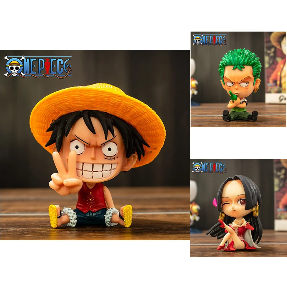 

8cm Anime One Piece Zoro Monkey D Luffy Boa Hancock Q Action Figures Model Figure Collection Doll Movie Childern Kids Toys Gift