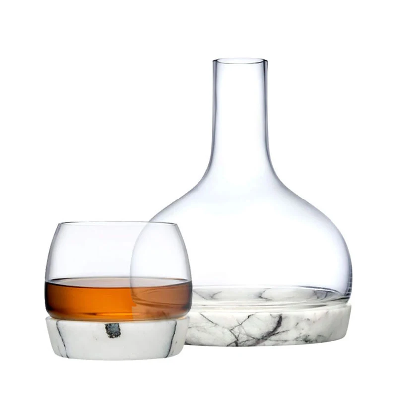 

novelty home bar Crystal glass 7 Pcs Whiskey Decanter Set with 6 Pcs old fashioned glass for Liquor Scotch Bourbon 220408-02