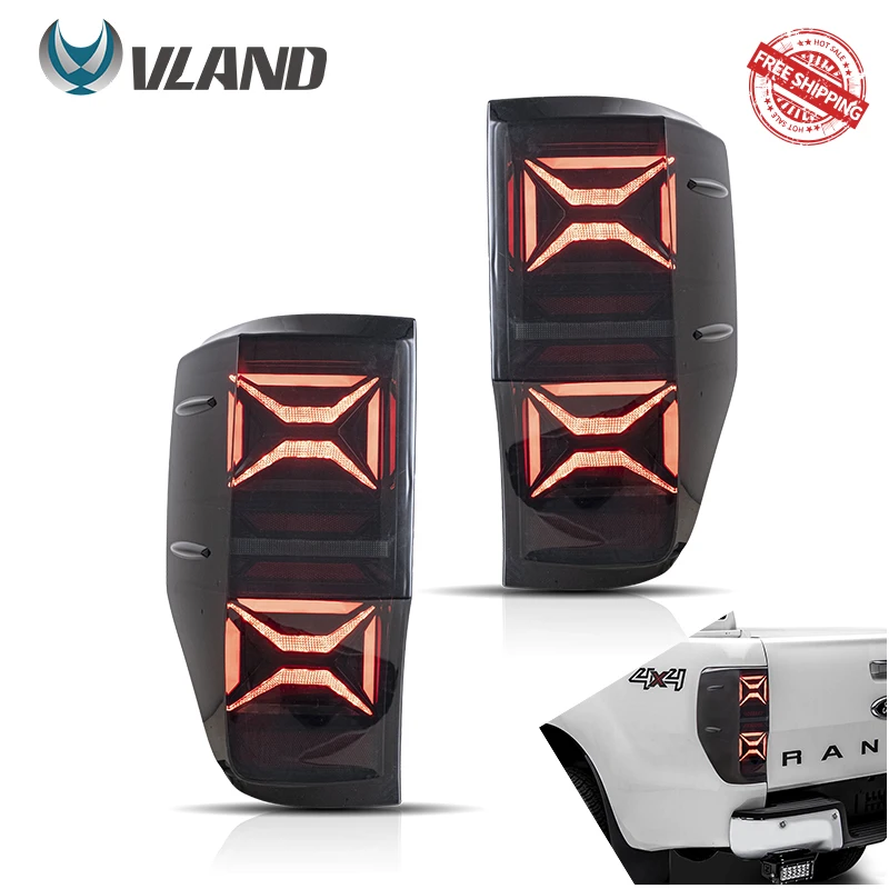 

VLAND Taillight Assembly FIT FOR FORD RANGER 2012-2018 LED TAIL LAMP TAIL LAMP LED Running Light LED Brake Light