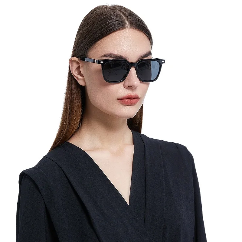 

Unisex Square retro Polarized driving Sun glasses TR Frame Mirror Anti UV400 Protect Eyeglasses women men sunglasses