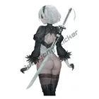 Милая сексуальная девушка нинейер Automata 2B декоративная аниме Автомобильная наклейка Стайлинг Бампер Окно ноутбук наклейка украшение автомобильные аксессуары KK13 * 10 см