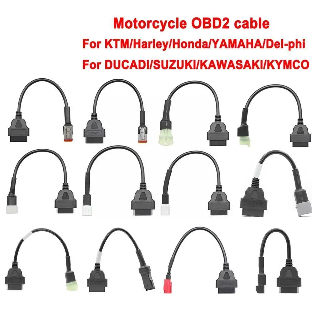 

Мотоцикл Obd2 коннектор Obd Удлинительный кабель для Pin для 4pin для 6pin Moto для/Z8i4