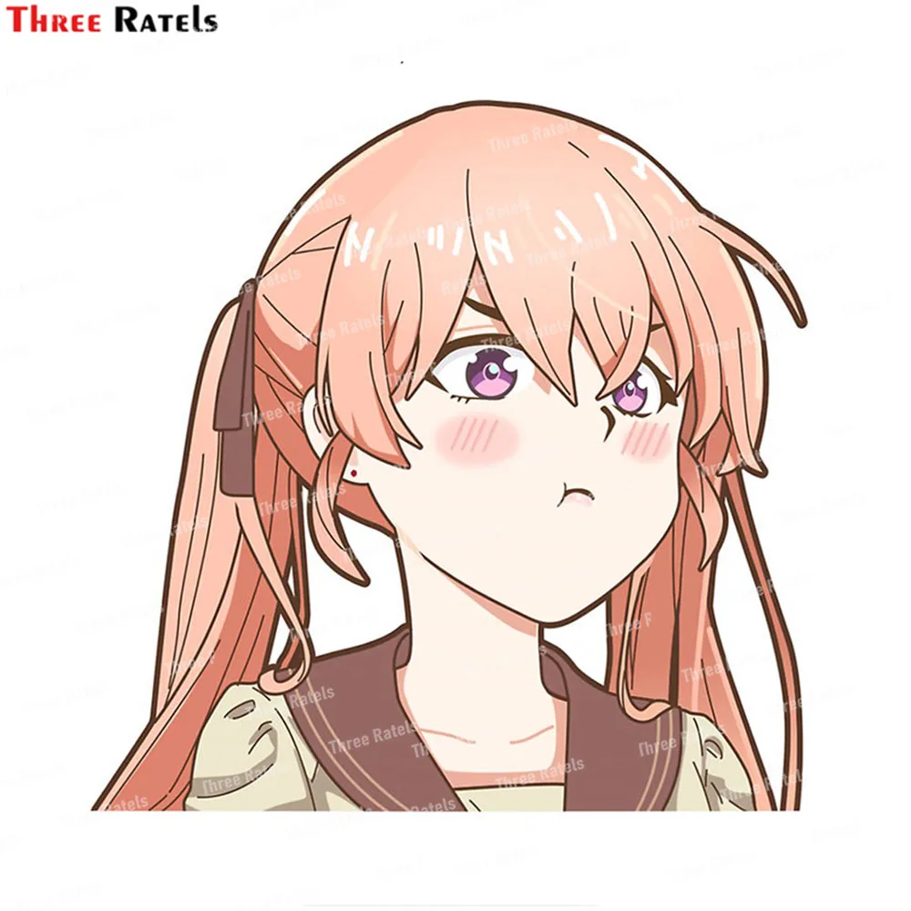 

Автомобильные наклейки Three Ratels K380, Kakkou no Iinazuke Umino Sachi Pout Windows, портативный телефон, Солнцезащитный JDM
