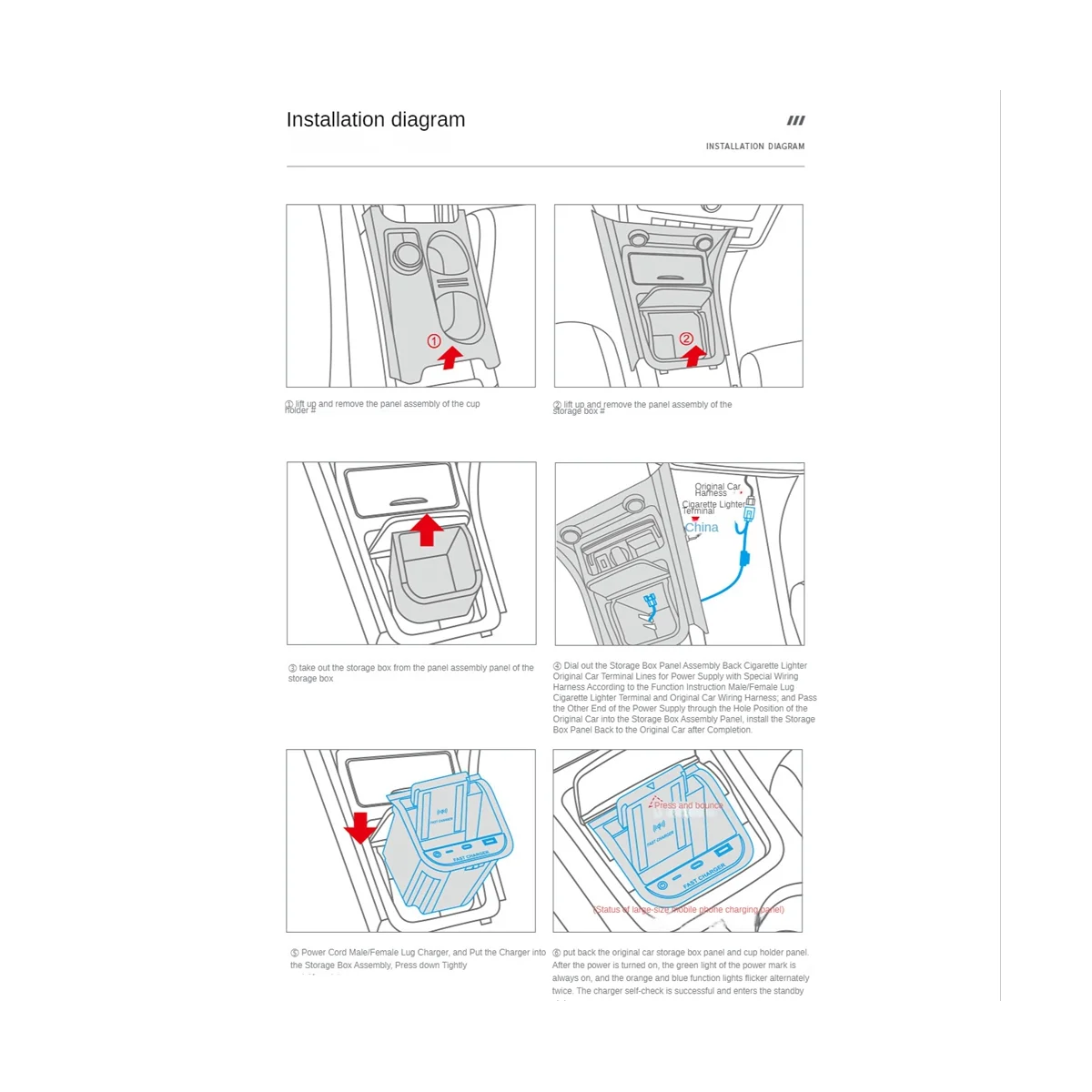 15 Вт автомобильное беспроводное зарядное устройство Qi быстрое для телефона