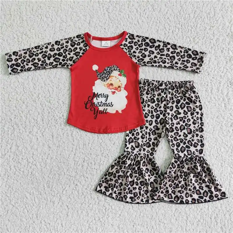 

Новинка 2022, рождественские красные леопардовые штаны Rts с длинным рукавом и леопардовым принтом Санта-Клауса, модные штаны высокого качества для девушек, Лидер продаж