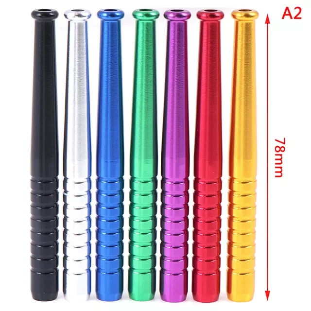 

Free Shiping 1/2/3pcs Portable Metal Snuff Sniffer Snorter Straw Nasal Tube Snuffer Bullet Multicolor Aluminum Alloy Smoke