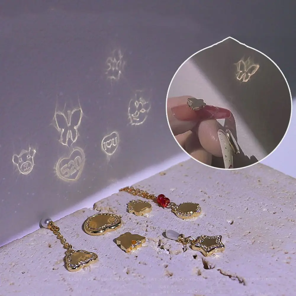 Новинка 2022 модные роскошные зеркальные Проекционные украшения для ногтевого